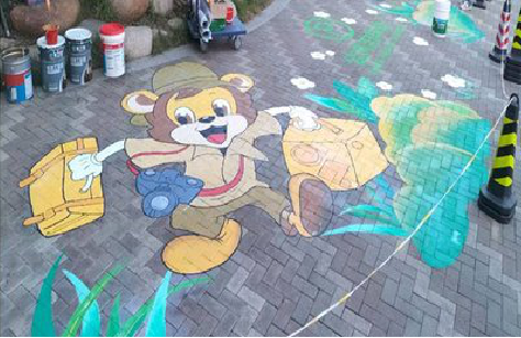 宁明夏季画地面彩绘会遇到的问题