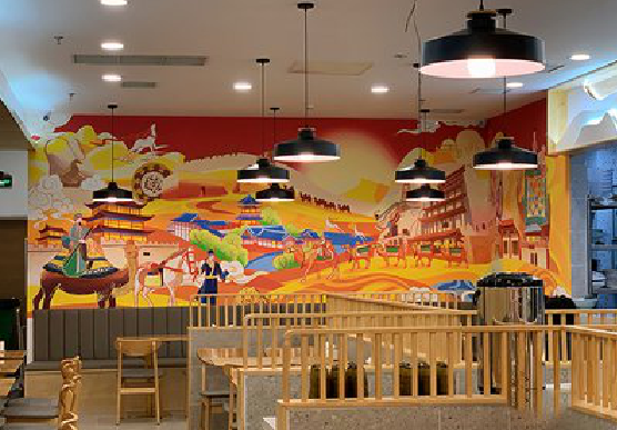 宁明商业空间彩绘介绍。