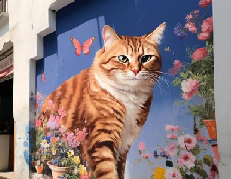 宁明自己绘制有个性的手绘墙