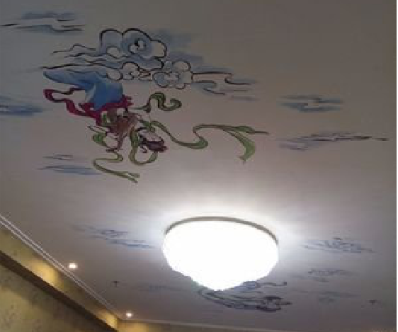 宁明如何快速绘制天花板上的手绘墙？