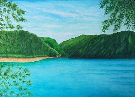 宁明在墙绘中，如何绘画绿水青山？