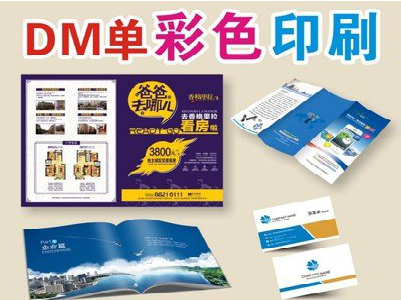 宁明单页印刷，色彩搭配简单。